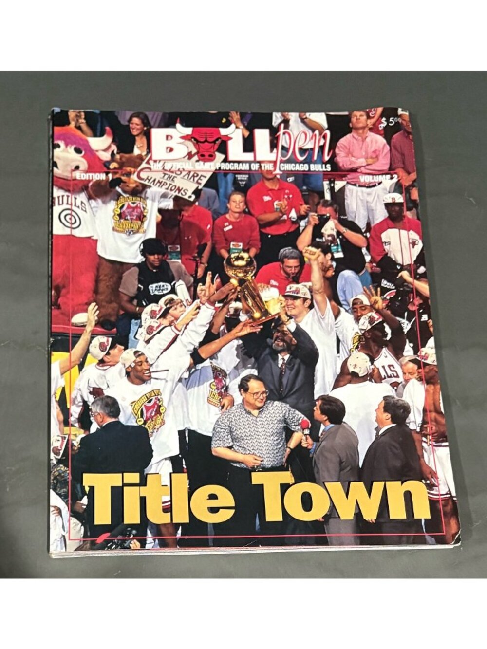1997 Chicago Bulls Bullpen Program - Title Town magazine